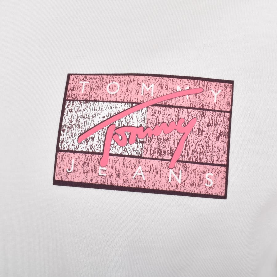 Tommy Jeans Flag T Shirt White Mainline Menswear Canada